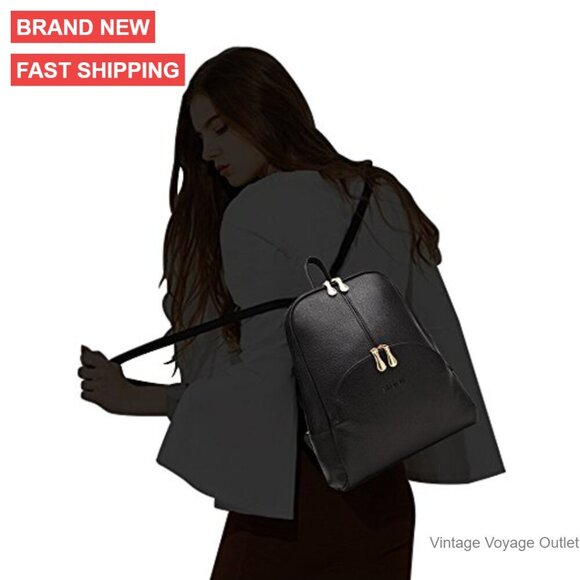 PU Leather Backpack Purse Adjustable Strap Casual Shoulder Bag Women